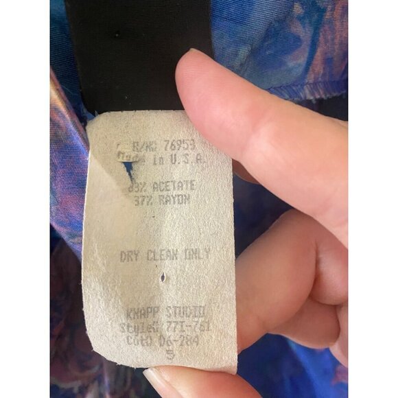 Vintage Knapp Studio Women's Multi Color Sleeveless Mini Dress - 5 - Picture 3 of 15